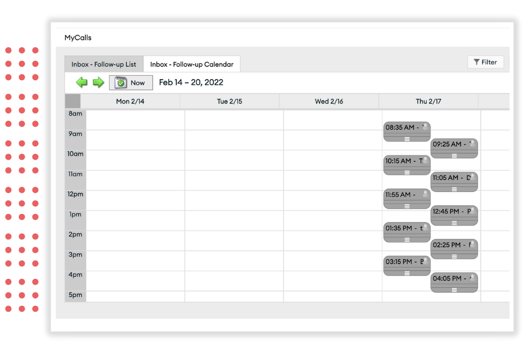 Easily manage future calls -1